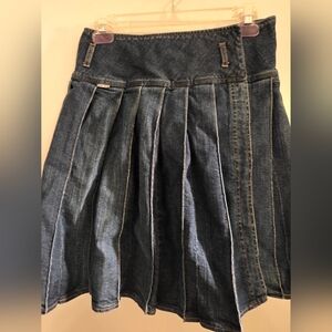 Burberry Blue Denim A-Line Skirt Size 4